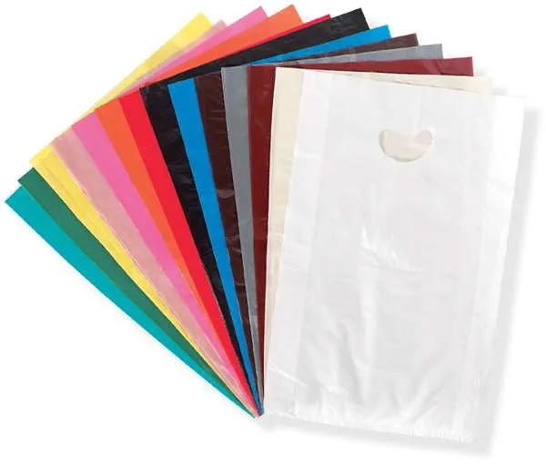 High Density Polyethylene Merchandise Bags - Assorted Colors