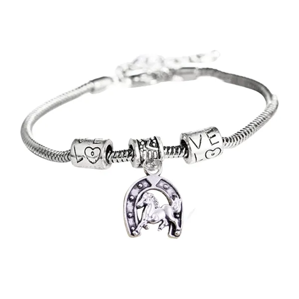 Horse Shoe Charm Bracelet