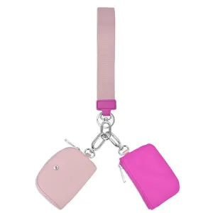 Hot Pink/Pink NGIL Dual Pouch Wallet Wristlets