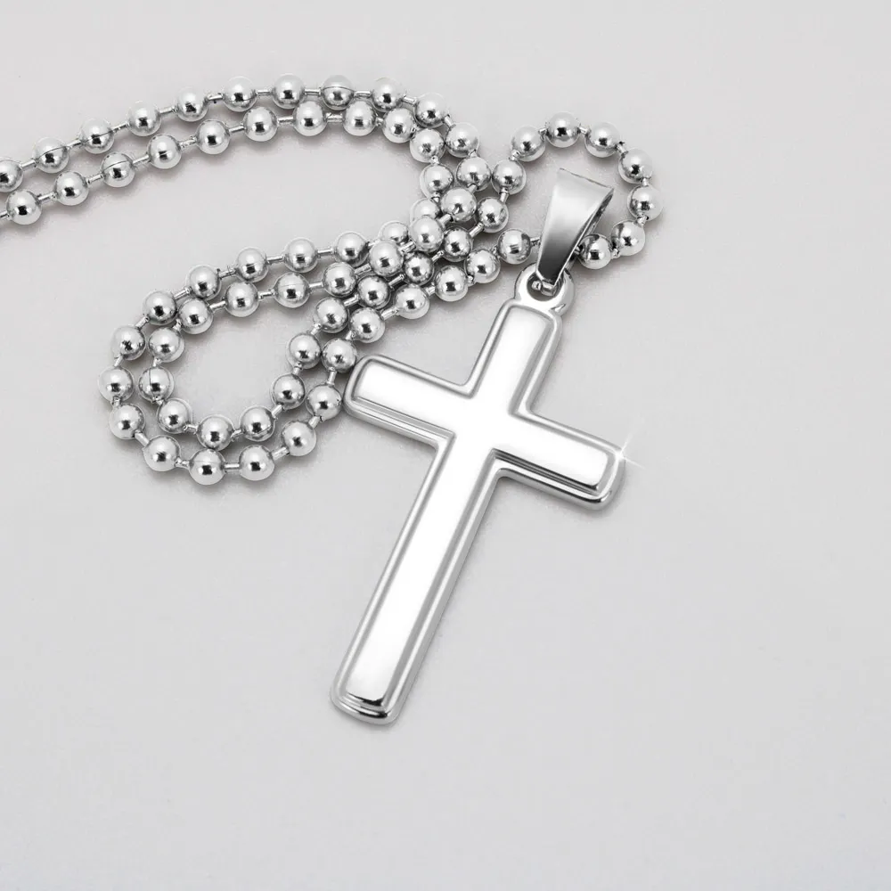 Husband Riding Partner For Life Cross Necklace