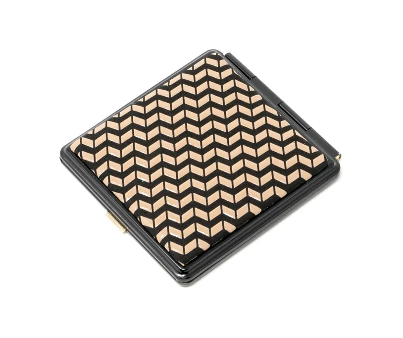 INDEN COMPACT MIRROR CHEVRON PATTERN