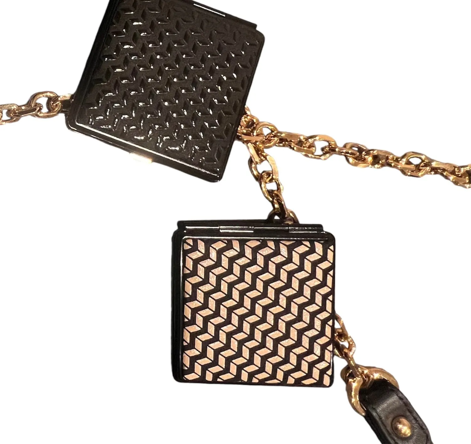 INDEN COMPACT MIRROR CHEVRON PATTERN
