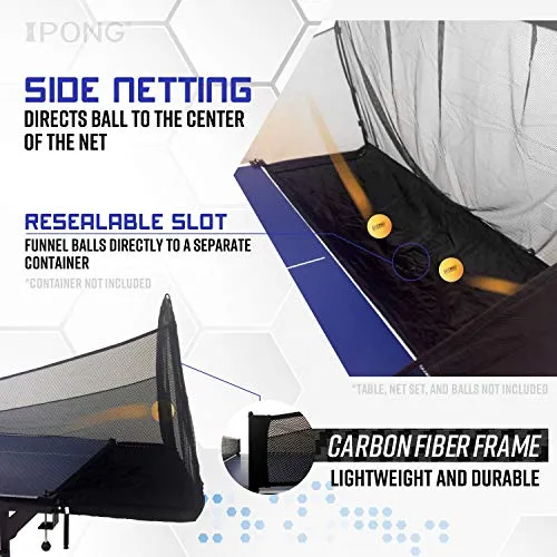 iPong Carbon Fiber Table Tennis Ball Catch Net