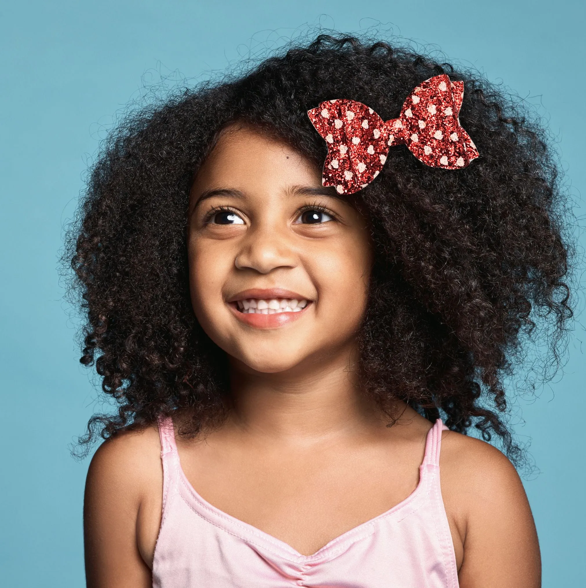 Josie - I Heart You Glitter Hair Bow