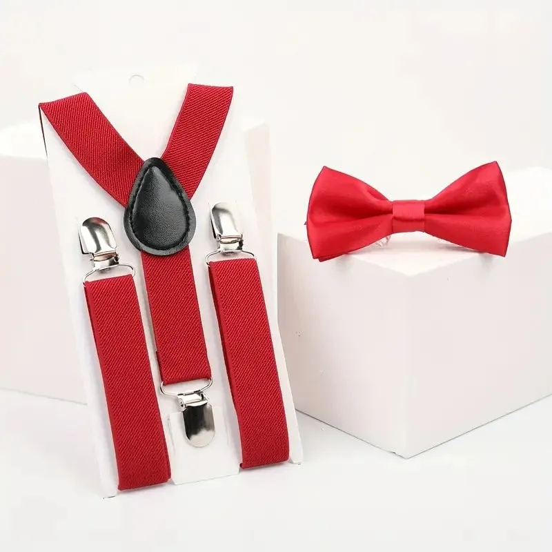 Kids Suspender   Bow Tie Set