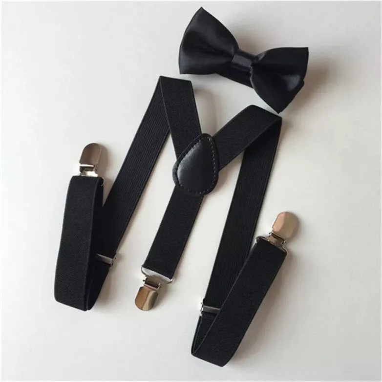 Kids Suspender   Bow Tie Set