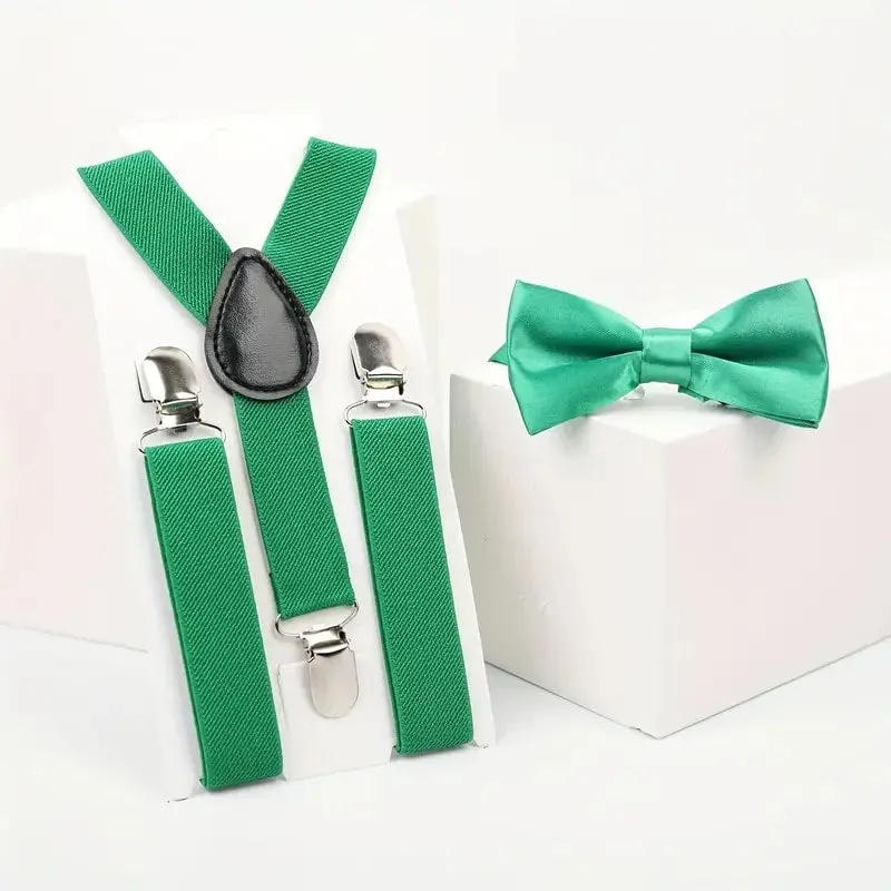 Kids Suspender   Bow Tie Set