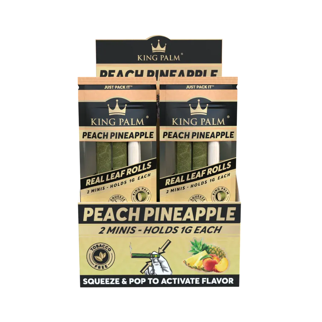 King Palm Mini Size 2 Count Per Pack - Various Flavors - (20 Pack)