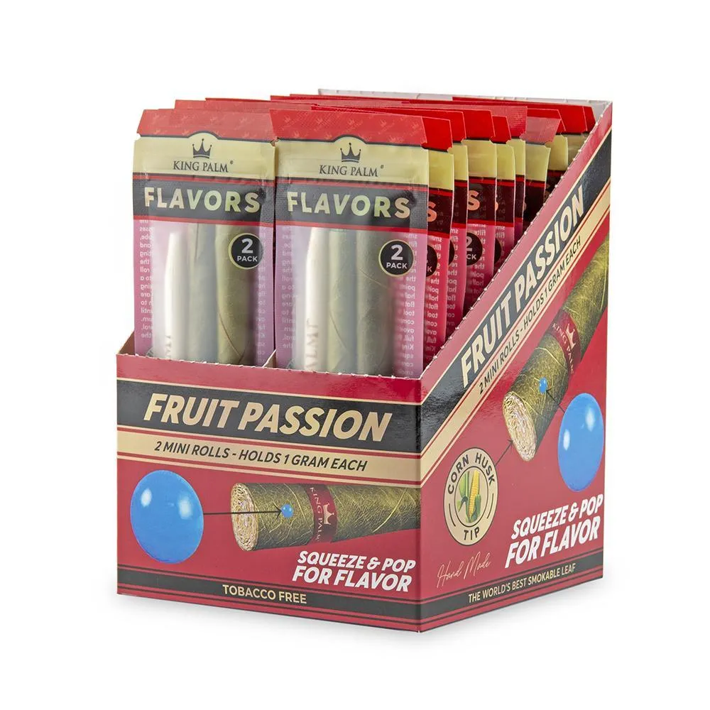 King Palm Mini Size 2 Count Per Pack - Various Flavors - (20 Pack)