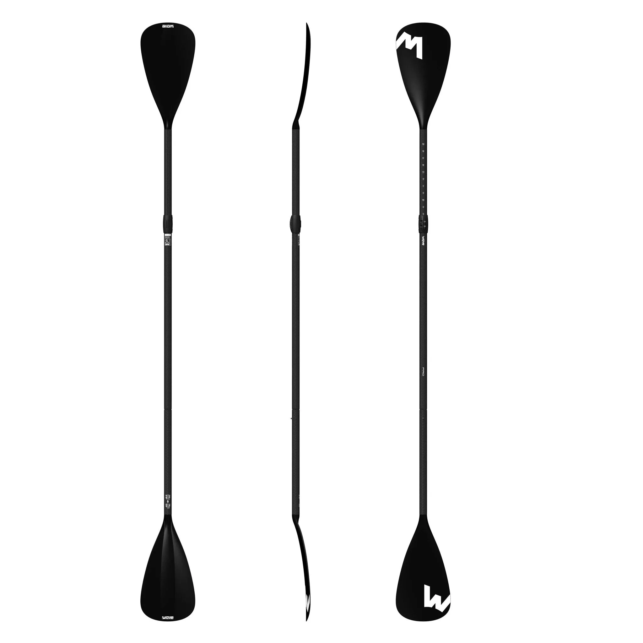 Lightweight Carbon Paddle / Kayak Conversion | Pro SUPs | Black
