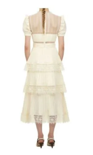 Lila Short Sleeve Ruffle Dress
