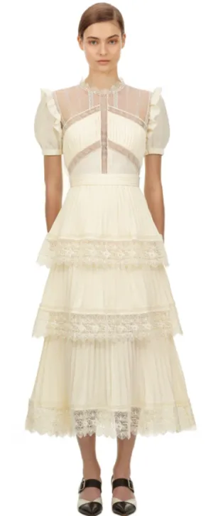 Lila Short Sleeve Ruffle Dress
