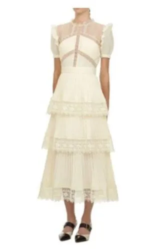 Lila Short Sleeve Ruffle Dress