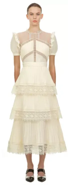 Lila Short Sleeve Ruffle Dress