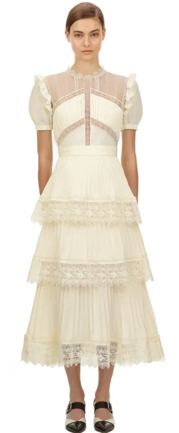 Lila Short Sleeve Ruffle Dress