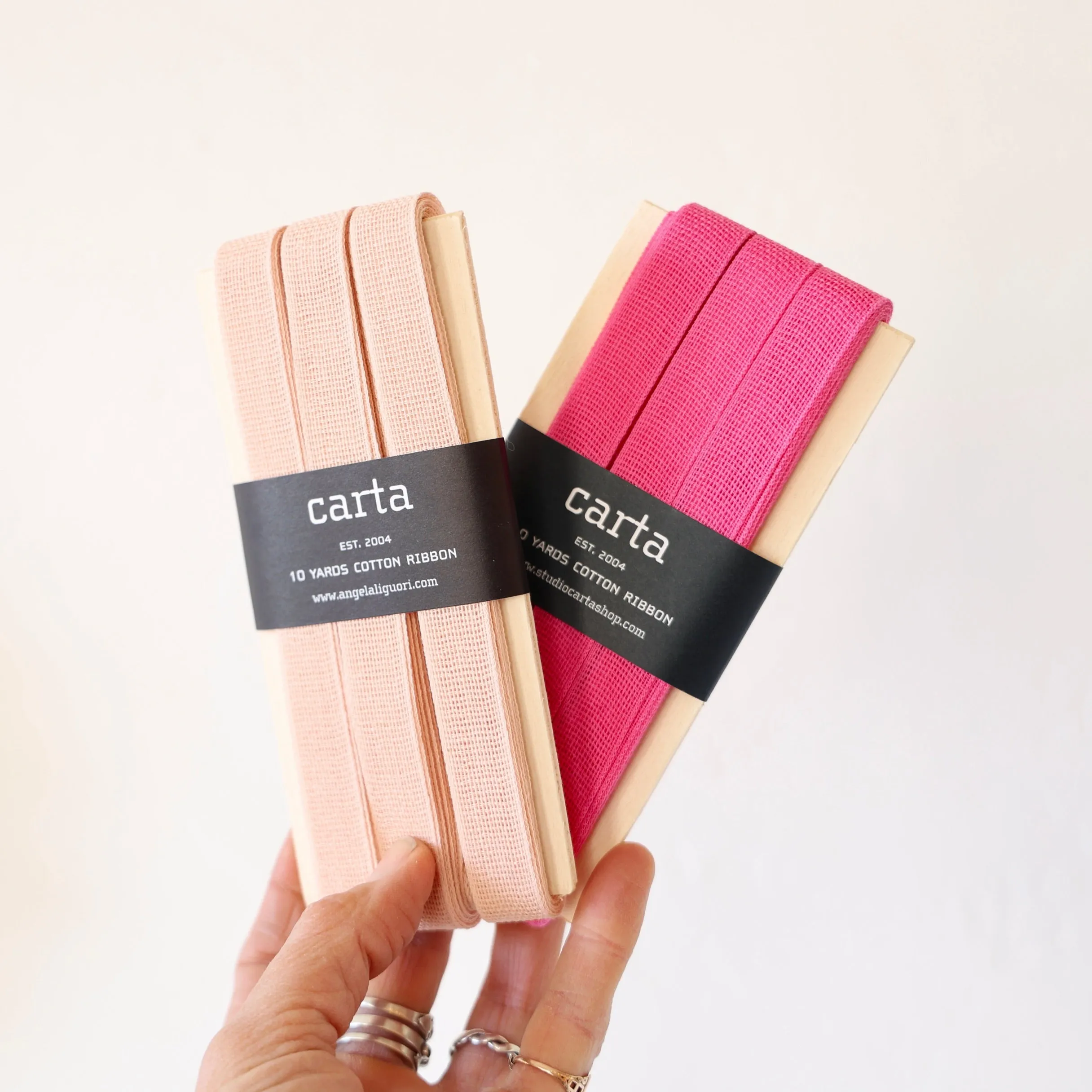 Loose Weave Cotton Ribbon - 4 Colors