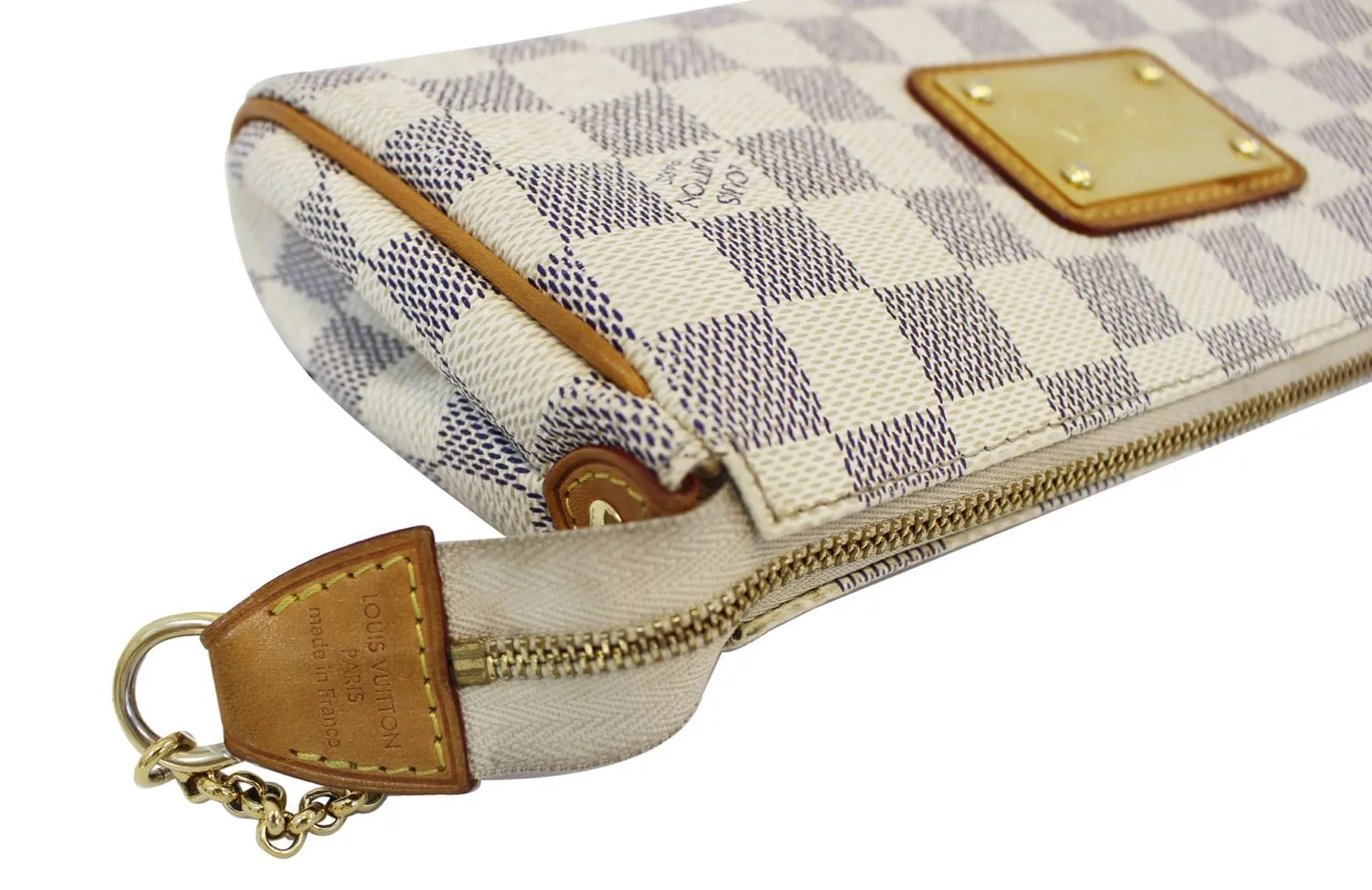LOUIS VUITTON Damier Azur Eva Clutch Messenger Bag