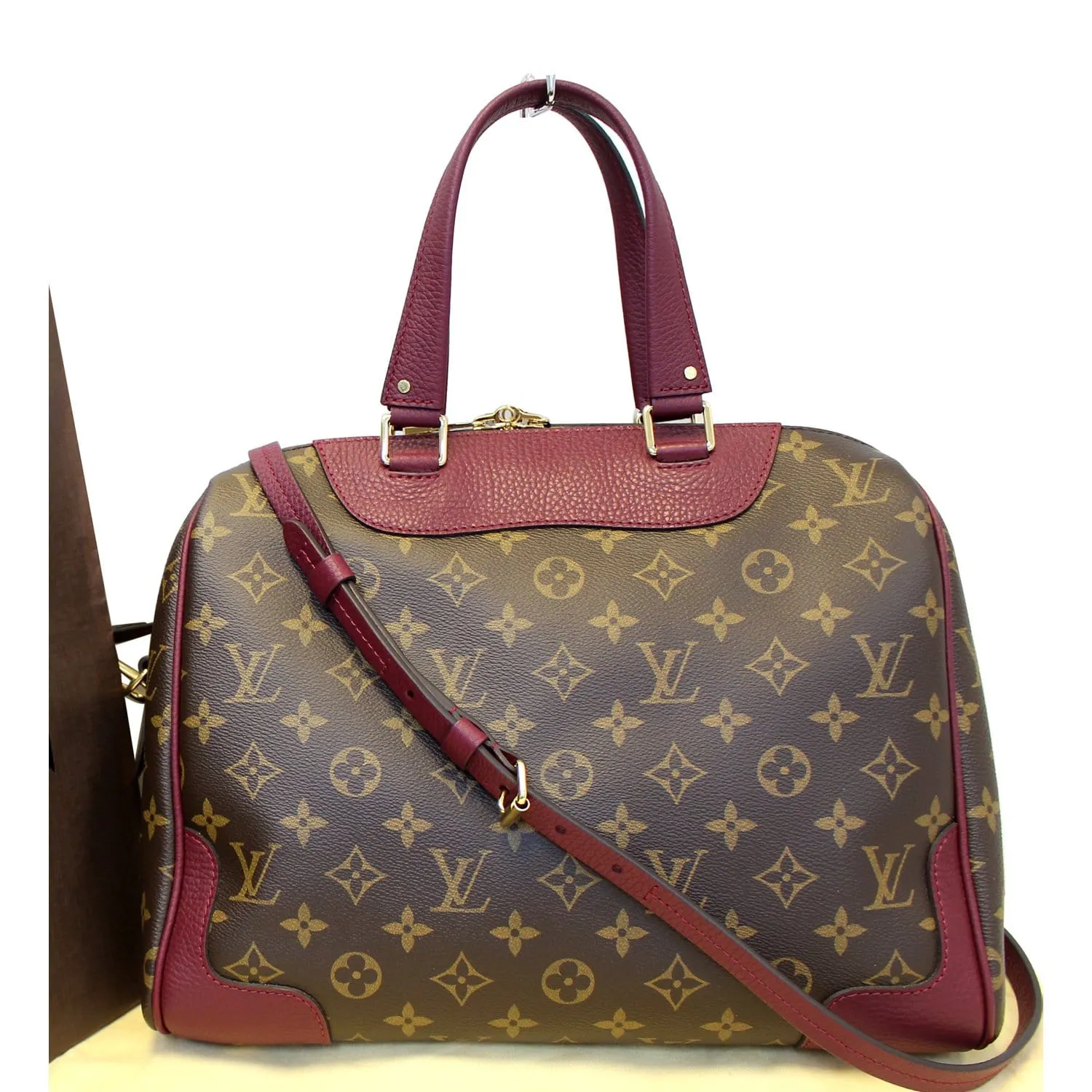 LOUIS VUITTON Retiro NM Aurore Monogram Canvas Shoulder Bag