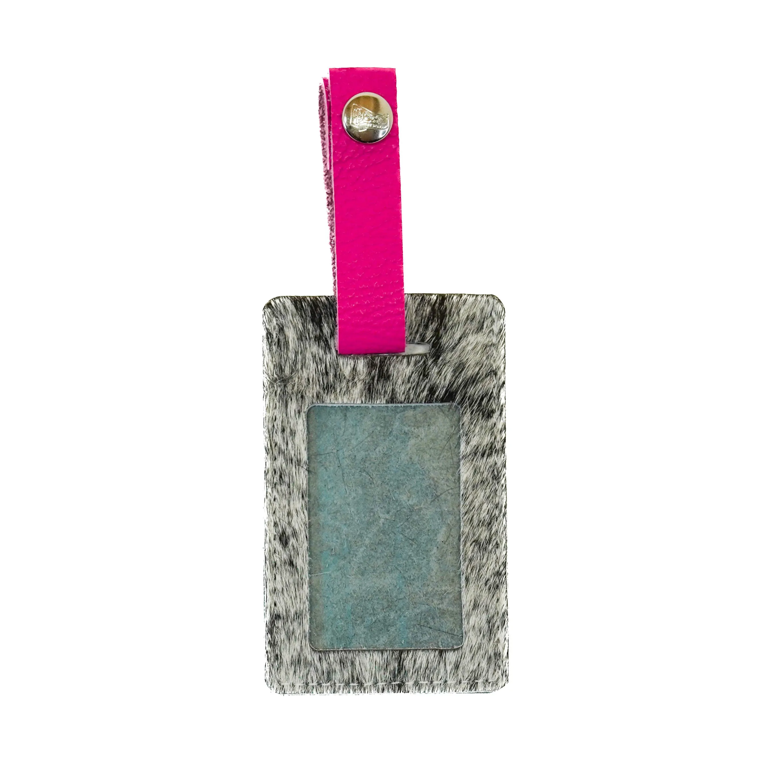 Luggage Tag - Salt/Pepper w/ Rio Roses