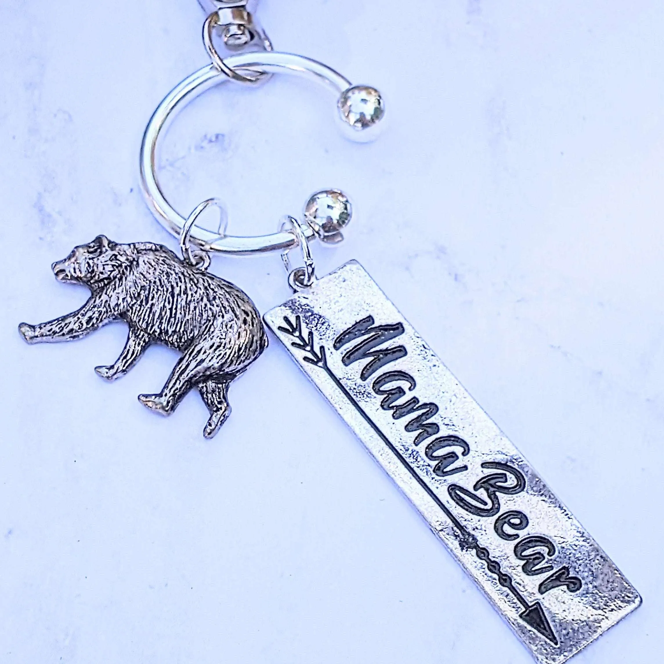 Mama Bear Keychain/Purse Clip