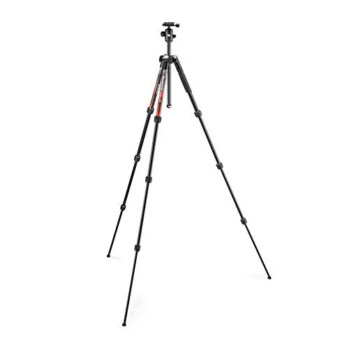 Manfrotto Element MII 4-Section Aluminum Travel Tripod with Ball Head (Red)