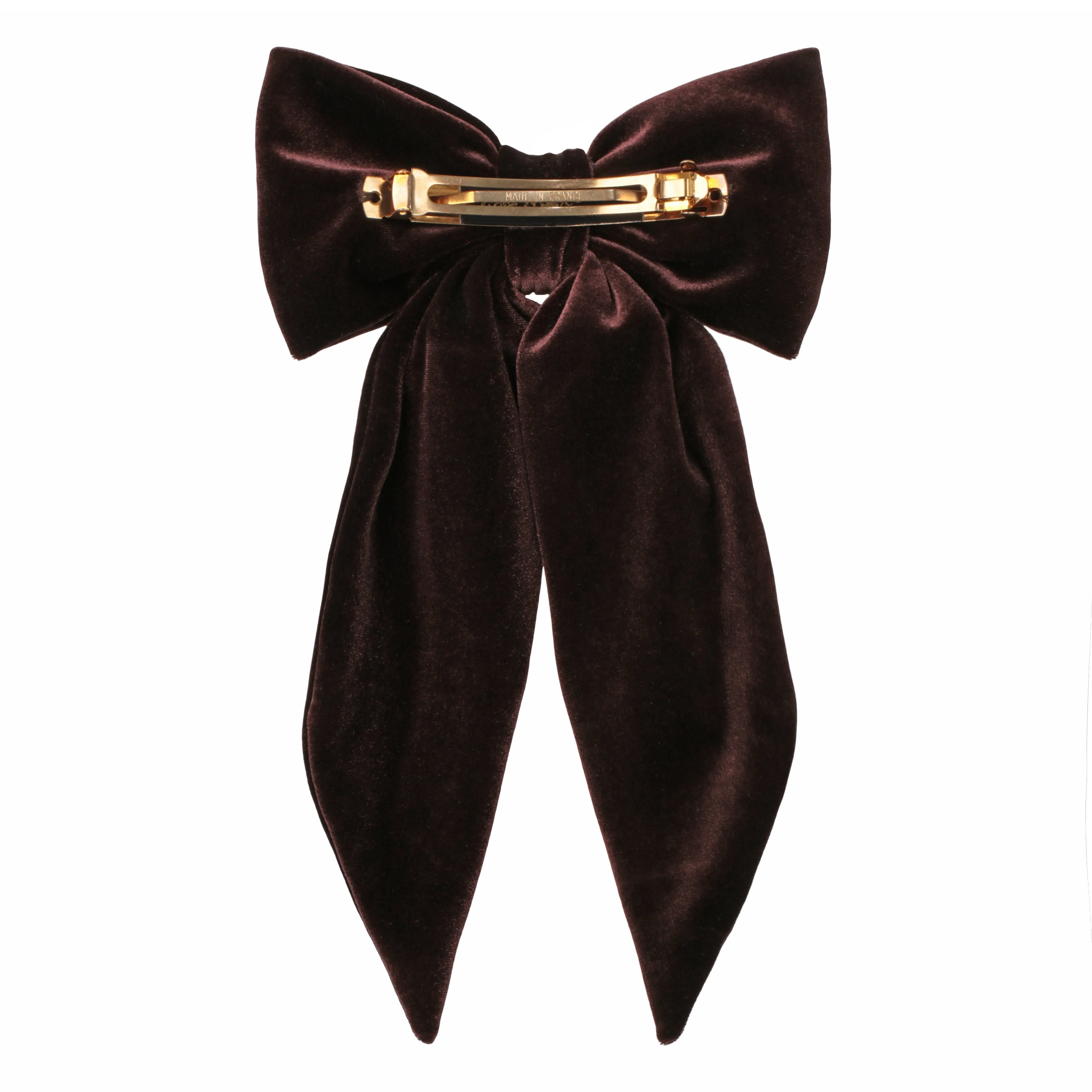 Marie Antoinette Brown Tail Bow Barrette