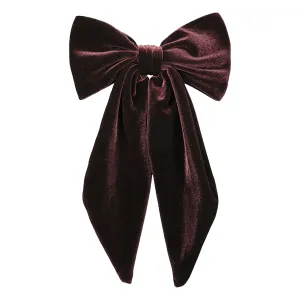 Marie Antoinette Brown Tail Bow Barrette