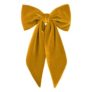 Marie Antoinette Mustard Tail Bow Barrette