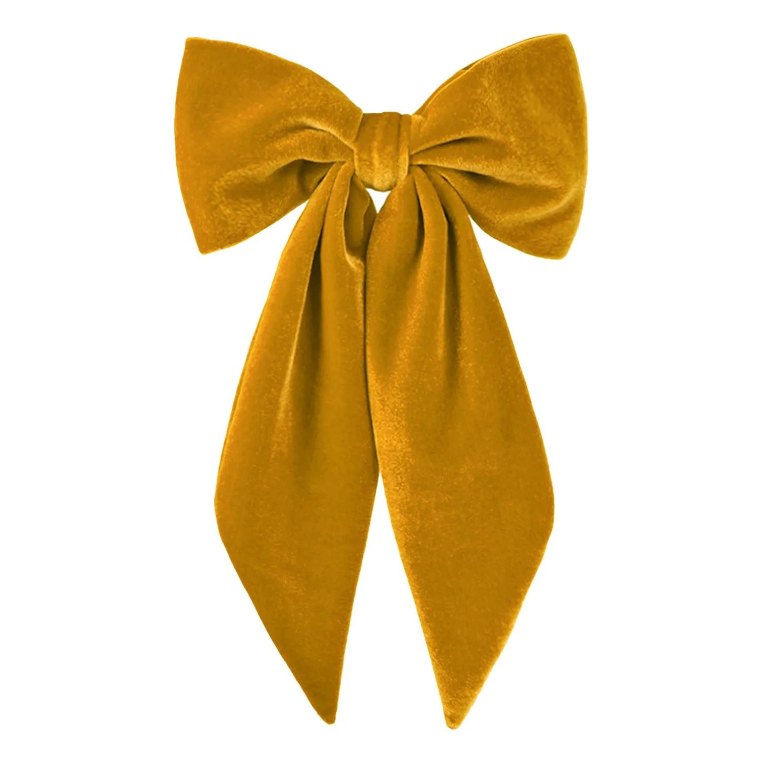 Marie Antoinette Mustard Tail Bow Barrette