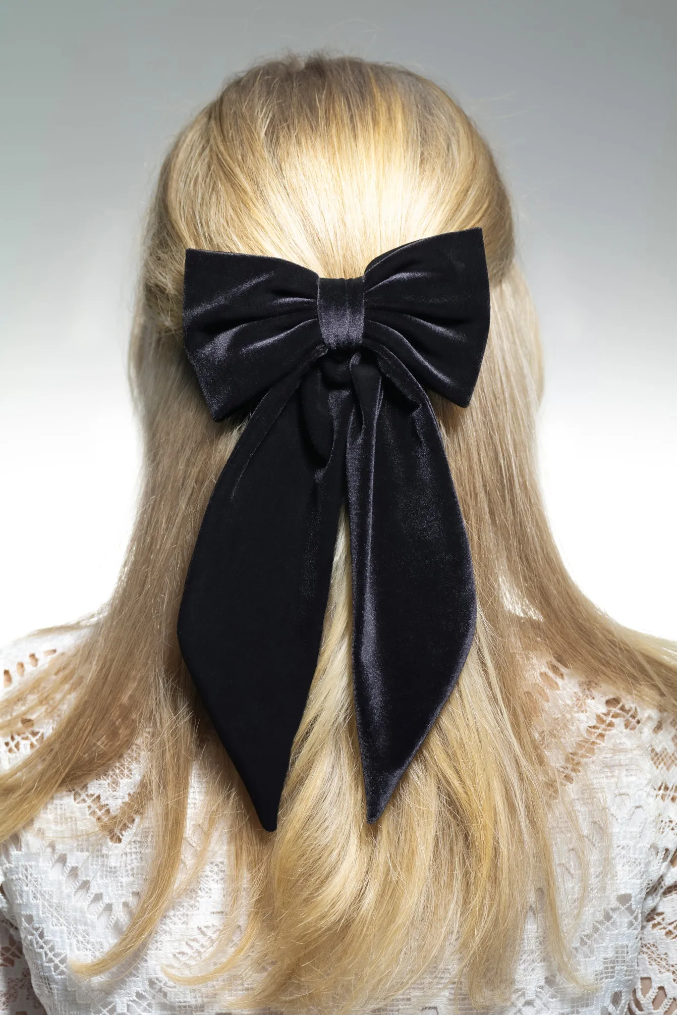 Marie Antoinette Red Tail Bow Barrette