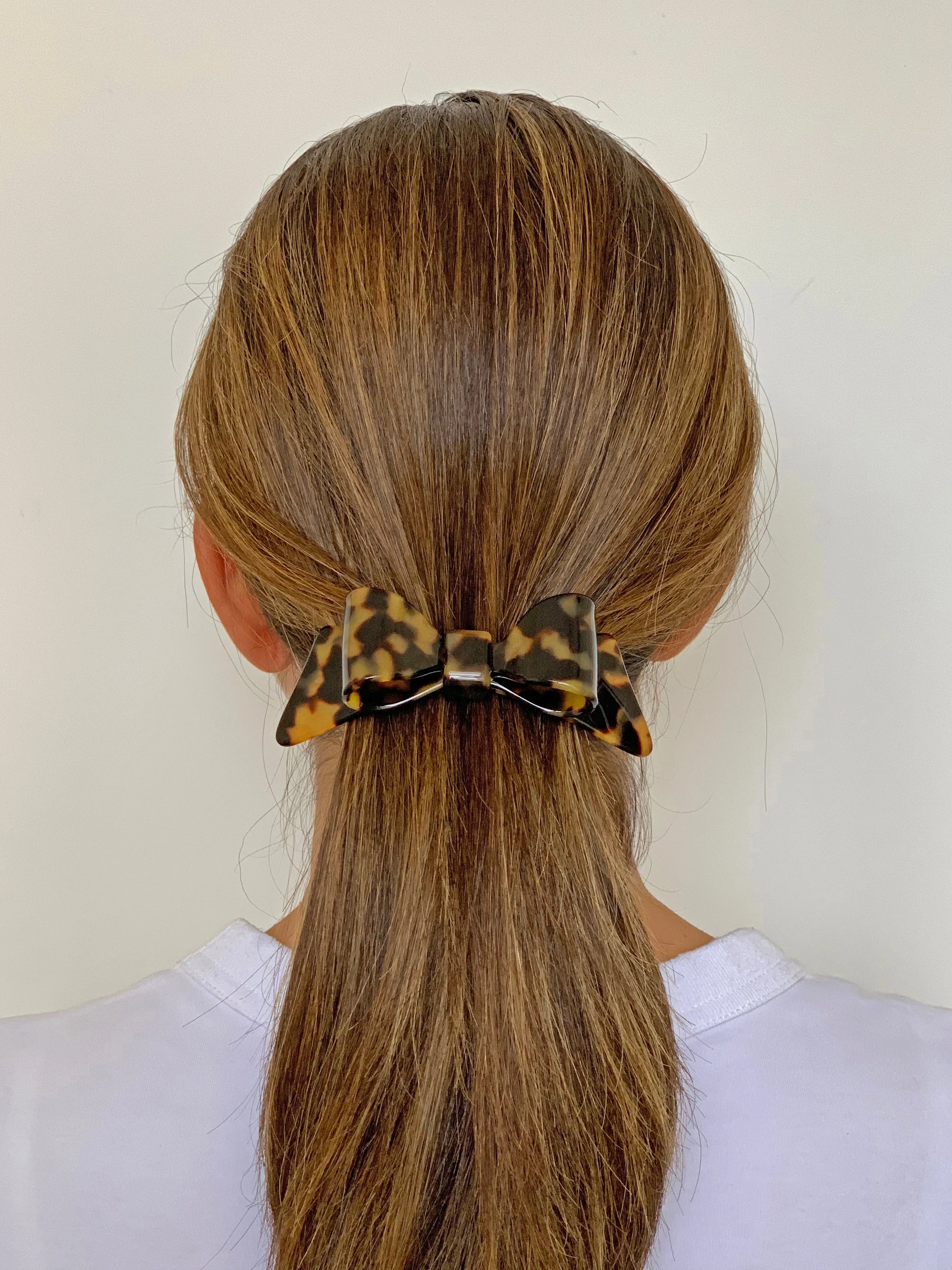 Marielle Large Damier Bow Hair Clip