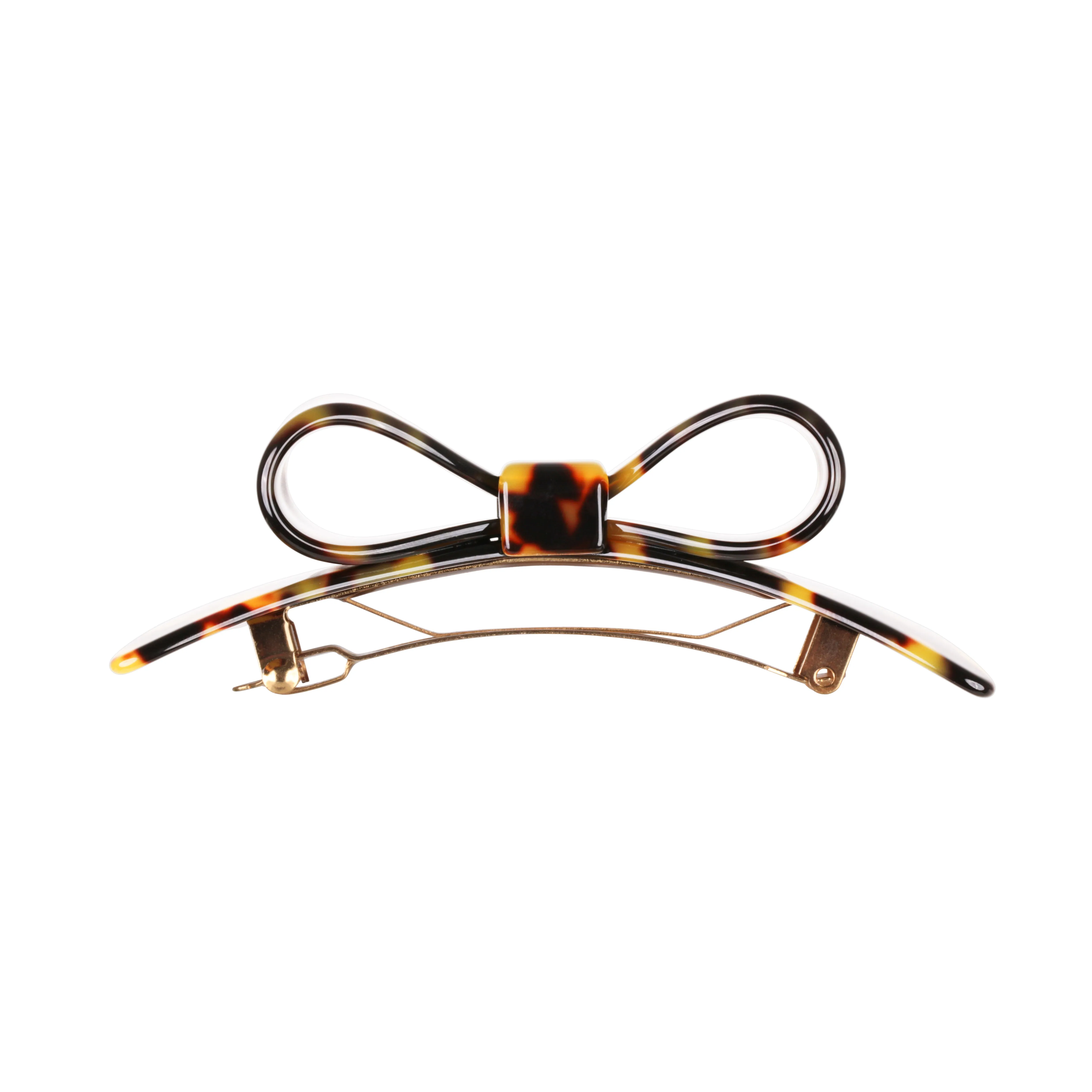 Marielle Large Dark Tortoiseshell Bow Hair Clip