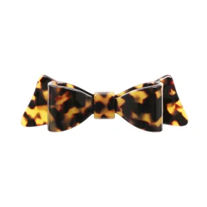 Marielle Large Dark Tortoiseshell Bow Hair Clip