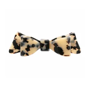 Marielle Large Light Tortoiseshell Bow Hair Clip