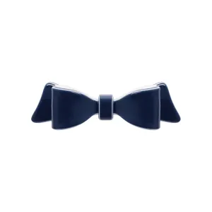 Marielle Small Navy Bow Hair Clip