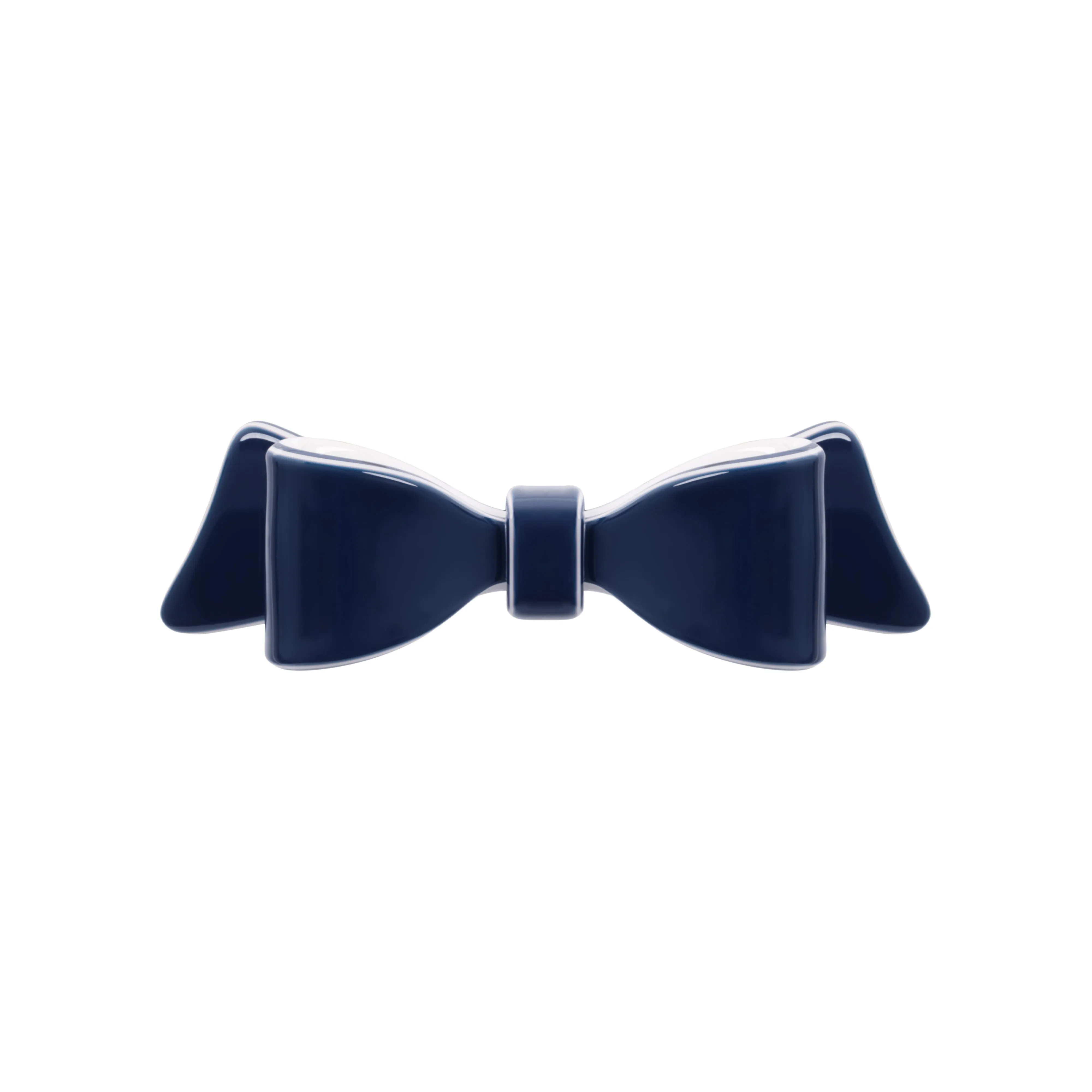 Marielle Small Navy Bow Hair Clip
