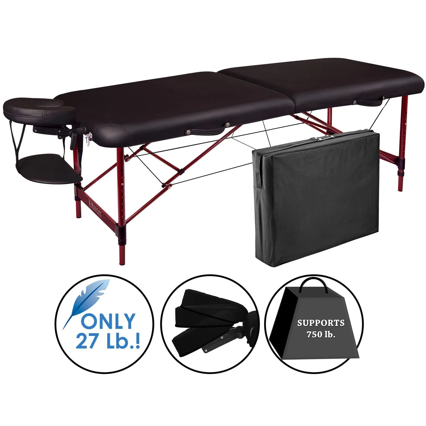 Master Massage 28" ZEPHYR™ Portable Massage Table Package