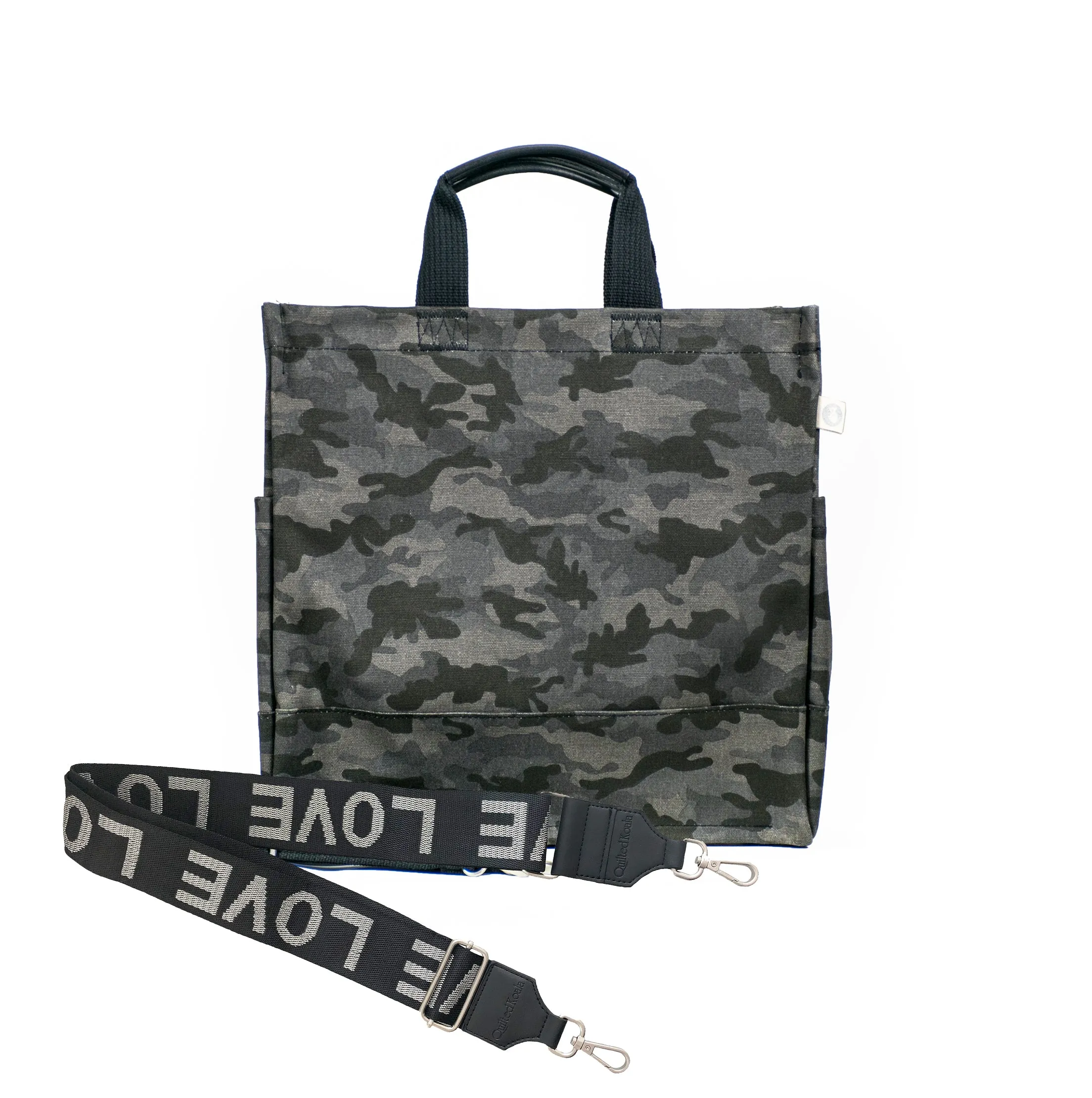 Mini Monogram Black Camo North South Bag