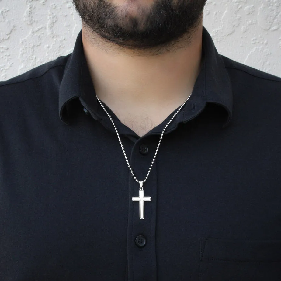 My Dad, My Hero, From Daughter-Cross Necklace