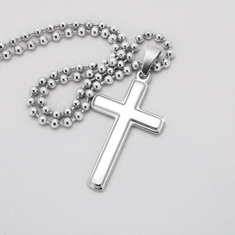 My Dad, My Hero, From Daughter-Cross Necklace