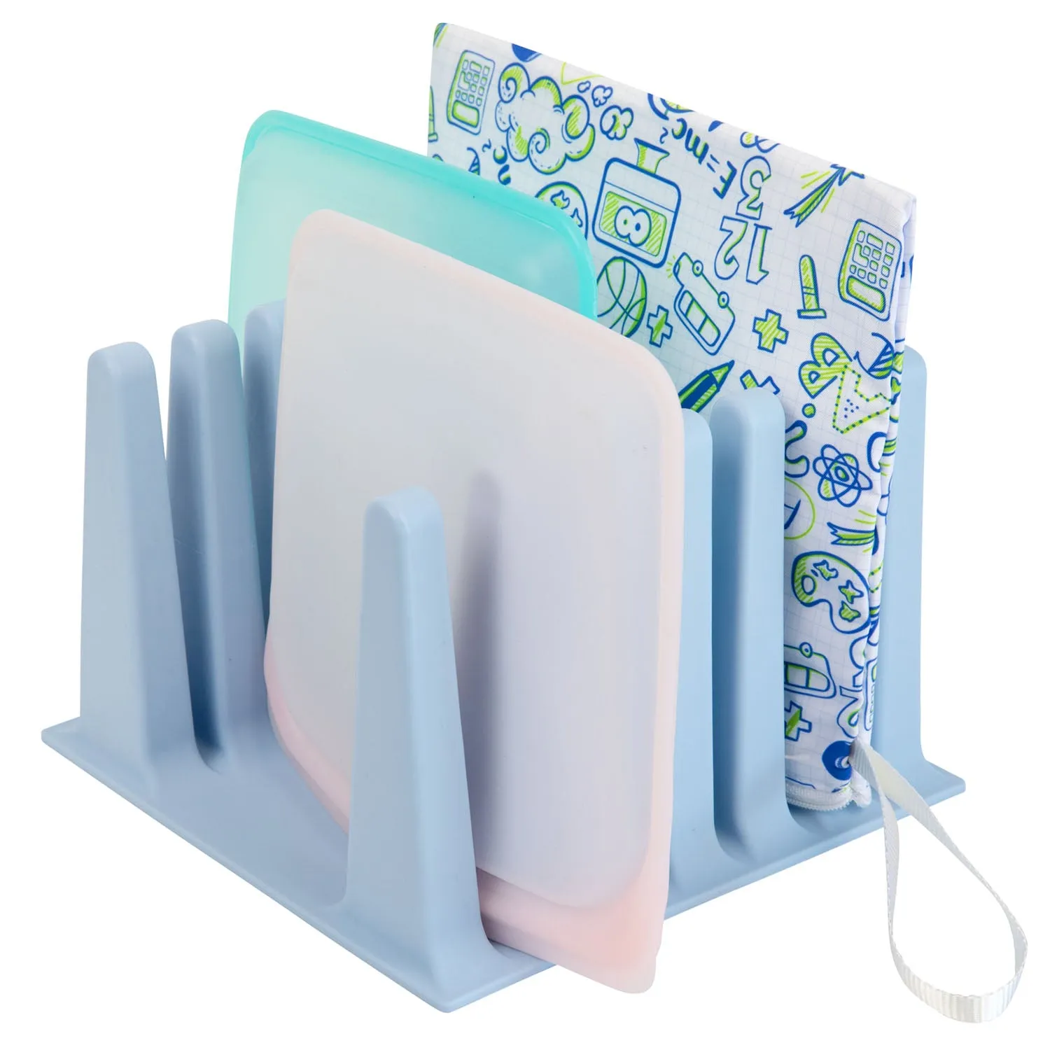 Nordic By Nature Silicone Drying Rack For Reusable Bags - (Nordic Blue)
