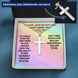 Personalized Gay Gift for Boyfriend or Husband, Gay Pride Jewelry, Gay Male Necklace, His and His Gift, LGBT Present - Ball Chain