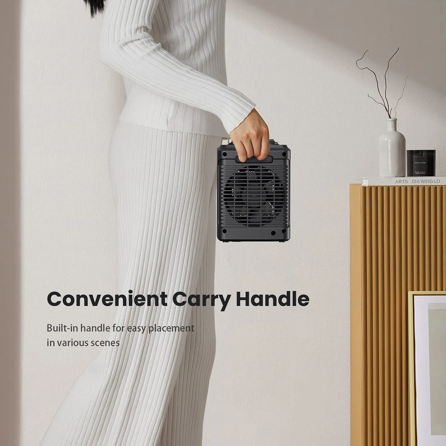 Portable Electric Space Heater (Black)