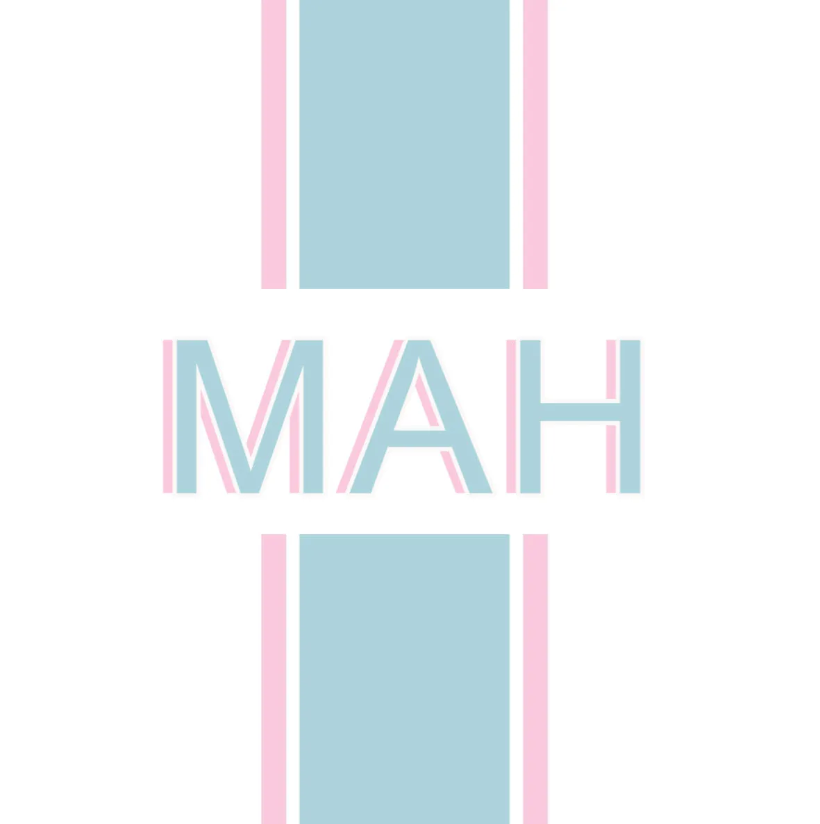 Preppy Stripe Luggage Tag VII