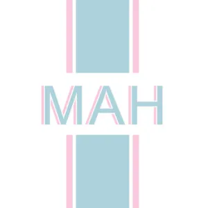 Preppy Stripe Luggage Tag VII
