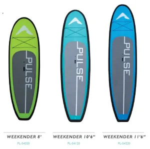 Pulse - Weekender 8', 10'6", 11'6" Stand Up Paddle Board with Paddle