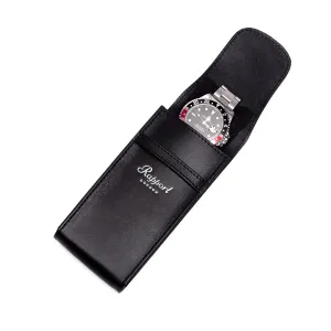 Rapport - Hyde Park Single Watch Pouch in Black Leather | D405