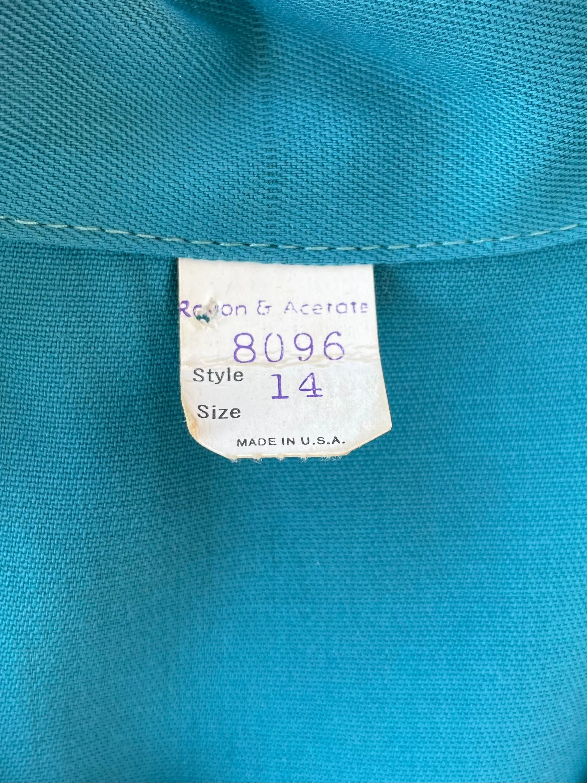 RARE 1940s Sportswear Bowling Zip Front Jumpsuit Novelty Charm