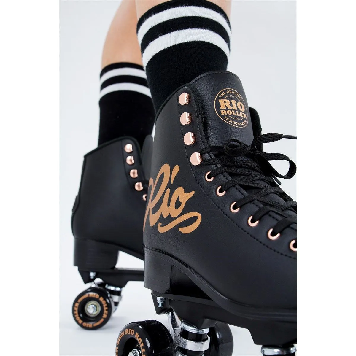 Rio Roller Rose Quad Skates - Rose Black
