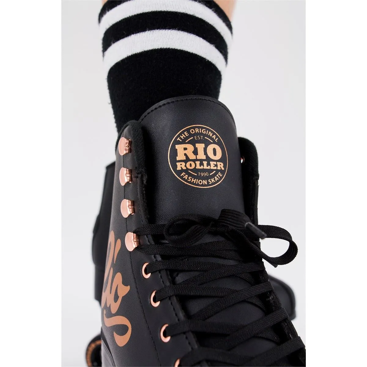 Rio Roller Rose Quad Skates - Rose Black
